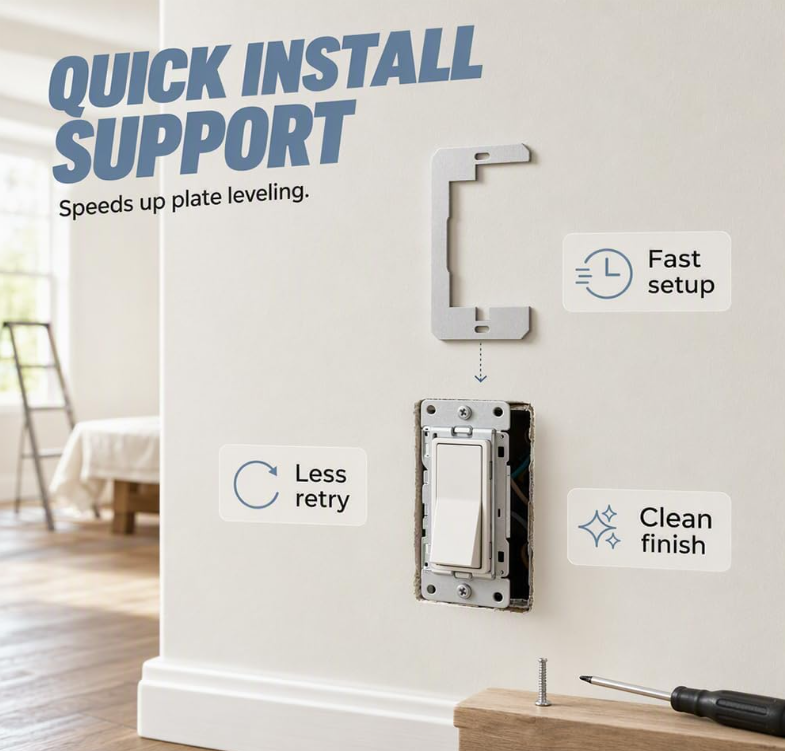 Wall Plate Spacers - Flush-Fit Outlet & Switch Leveling Shims